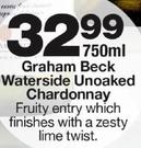 Graham Beck Waterside Unoaked Chardonnay-750ml