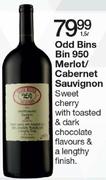 Odd Bins Bin 950 Merlot/Cabernet Sauvignon-1.5L