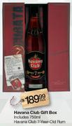 Havana Club 7 Year Old Rum-750ml Pack