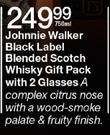 Johnnie Walker Black Label blended Scotch Whisky Gift pack With 2 Glasses-750ml