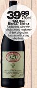 Odd Bins Bin 627 Shiraz-750ml