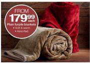 Plain Furpile Blankets-Each