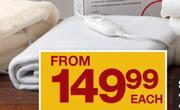 SCE Non-Fitted Single Electric Blankets-150x75Cm Each 