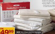 SCE Fitted Queen Dual-Control Electric Blankets-187x155x40Cm Each 
