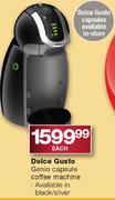 Dolce Gusto Genio Capsule Coffee Machine-Each