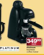 Platinum Espresso Coffee Maker - Each
