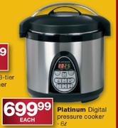 Platinum Digital Pressure Cooker-6L Each
