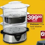 Platinum 3-Tier Food Steamer-3.5L Each