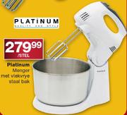Platinum Menger Met Vlekvrye Staal Bak-Per Stel
