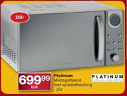Platinum Mikrogolfoond Met Spieelafwerking-25L Each