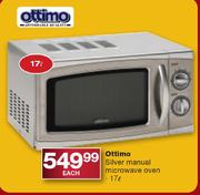 Ottimo Silver Manual Microwave Oven-17L 