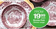 Brooke Pink Dinner Range Bowl