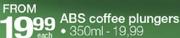 ABS Coffee Plungers-350ml Each