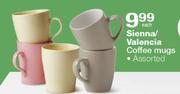 Sienna/Valencia Coffee Mugs-Each