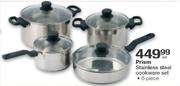 Prism 8 Piece Stainless Steel Cookware Set