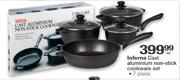Inferna 7 Piece Cast Aluminium Non-Stick Cookware Set