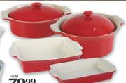 Picasso Red Baking Range 29Cm Round Casserole