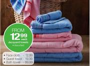 Jacquard Towels Assorted Guest Towel