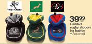 Padded Rugby Slippers For Babies Assorted-Per Pair