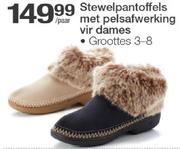 Stewelpantoffels Met Pelsafwerking Vir Dames Groottes 3-8-Per Paar