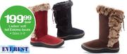 Everest Ladies Soft Tail Eskimo Boots Size 3-8-Per Pair
