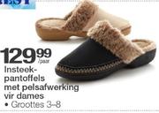 Insteekpantoffels Met Pelsafwerking Vir Dames Groottes 3-8-Per Paar
