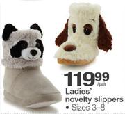 Ladies Novelty Slippers Size 3-8-Per Pair