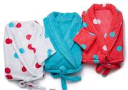 Assorted Ladies' Super-Soft Coral-Fleece Gowns Printer(Sizes S-XXL)