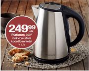 Platinum 360 Degree 1.7L Vlekvrye Staal Koordlose Ketel