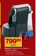 Sienna Single-Serving Capsule Espresso Maker Each