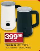 Platinum Milk Frother Each