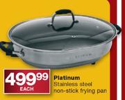 Platinum Stainless Steel Non-Stick Frying Pan Each
