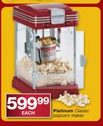 Platinum Classic Popcorn Maker Each