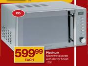 Platinum Microwave Oven With Mirror Finish-20ltr Each