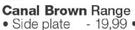 Canal Brown Side Plate