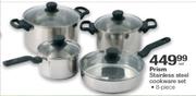 Prism 8-Piece Stainless Steel Cookware Set