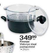 Firenze 24cm Vlekvrye Staal Pastapotstel