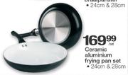 Ceramic Aluminium Frying Pan Set-24cm & 28cm