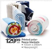 Printed Polar-Fleece Blankets-150cm x 200cm Each
