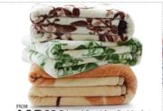 Printed Floral Furpile Queen Blankets-Each