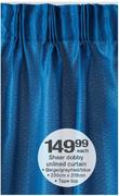 Sheer Dobby Unlined Curtain-Each