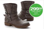 Ladies' Fashion Boots Sizes 3 - 8 Per Pair