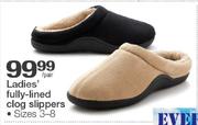 Everest Ladies Fully-Lined Clog Slippers-Per Pair