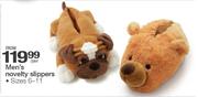 Men's Novelty Slippers - Per Pair