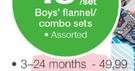 Boys' Flannel/Combo Sets Assorted(3-24 Months)-Per Set