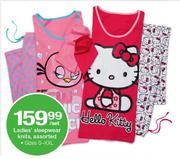 Ladies' Sleepwear Knits Assorted(Sizes S-XXL)-Per Set