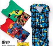 Spider-Man Boys' Character Flannel/Combo(2-7 Years)-Per Set