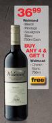 Welmoed Merlot/Pinotage/Sauvignon Blanc-750ml Each Plus Free Welmoed Chenin Blanc-750ml