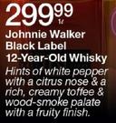 Johnnie Walker Black Label 12 Year Old Whisky-1L