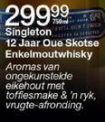 Singleton 12 Jaar Oue Skotse Enkelmoutwhisky-750Ml